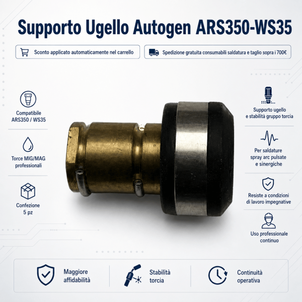 Supporto Ugello AUTOGEN ARS350-WS35: prestazioni elevate per saldature