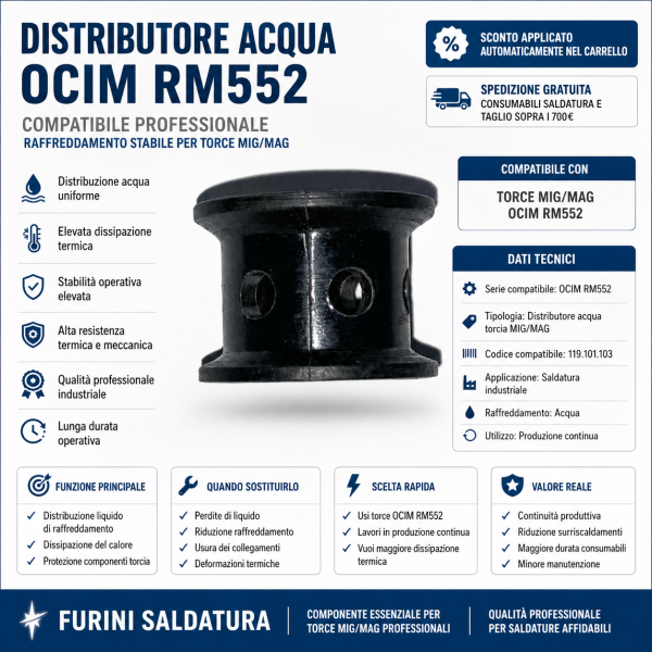 distributore acqua compatibile OCIM RM552 è un componente tecnico professionale