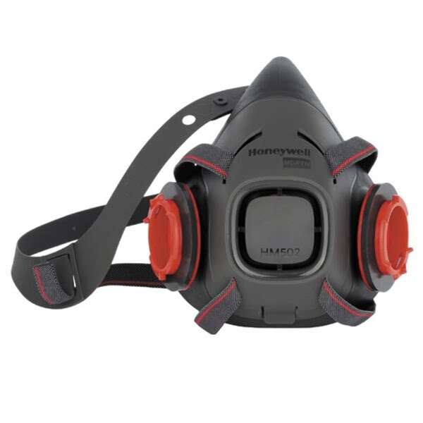 Immagine della semimaschera HONEYWELL A354 HM502BL, progettata per fornire protezione respiratoria parziale, ideale per ambienti lavorativi con esposizione a polveri o gas