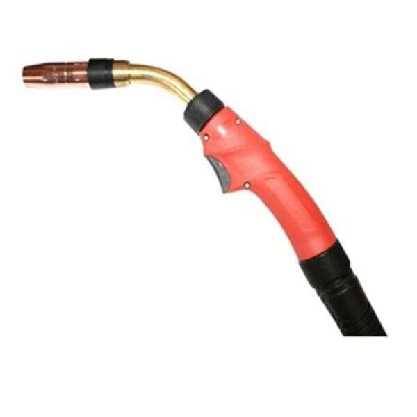 Torcia di saldatura SFronius AW 5000 di alta qualità, con design ergonomico e giunto sferico per facilità d'uso.