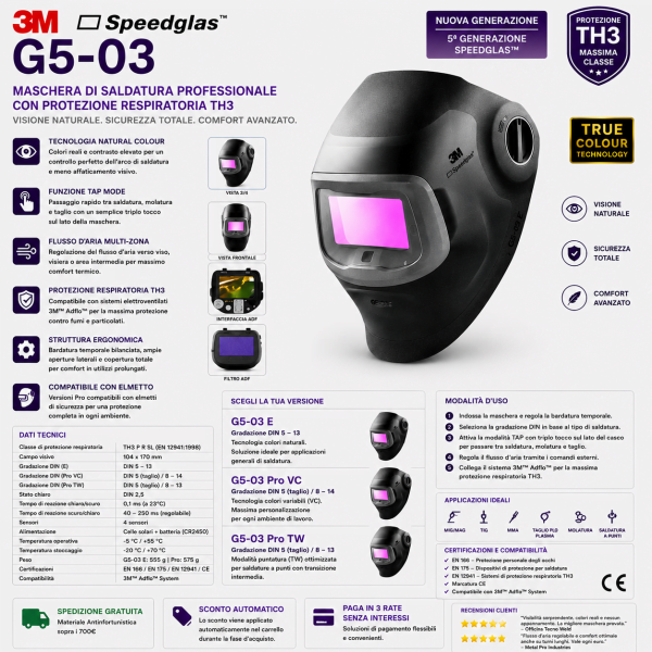 Maschera di Saldatura 3M Speedglas G5-03