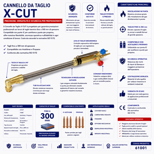 Cannello da Taglio X-CUT Cod. 61001