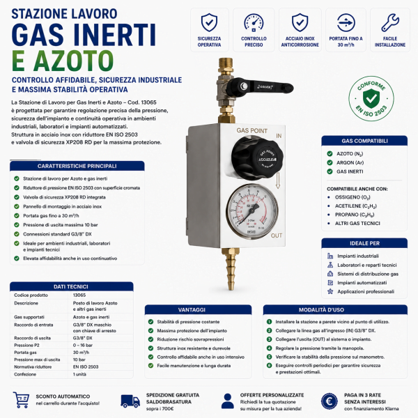 Stazione Lavoro Gas Inerti e Azoto
