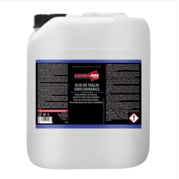 Tanica Olio da Taglio Emulsionabile Ambro-Sol 5L per lavorazioni meccaniche offerta