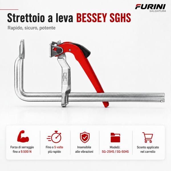 Strettoio a leva BESSEY SGHS forza 9500 N