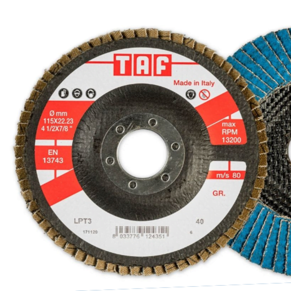 Efficienza e Durata con Dischi Lamellari Zirco-Ceramici TAF LPT