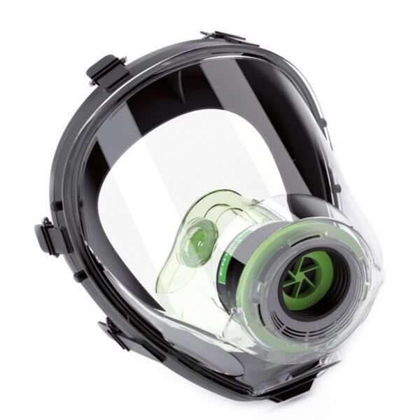 Immagine della maschera facciale BLS 5150, progettata per offrire una protezione completa del viso e delle vie respiratorie, ideale per ambienti lavorativi esposti a polveri o gas nocivi