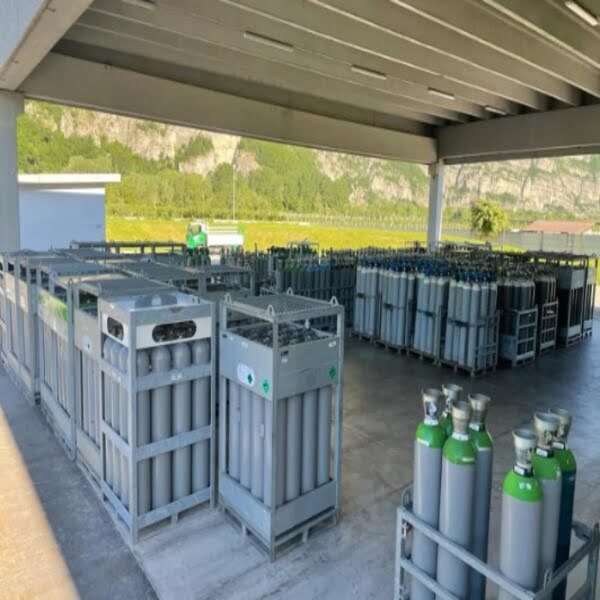 Iconografia di G-TEC, evidenziando la loro expertise in gas tecnici e soluzioni innovative.