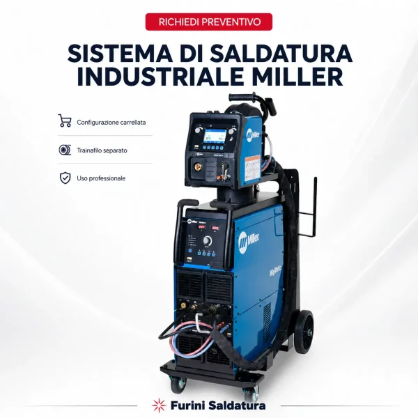 Miller MigMatic S400i S500i saldatrice MIG MAG sinergica Pulse Double Pulse industriale
