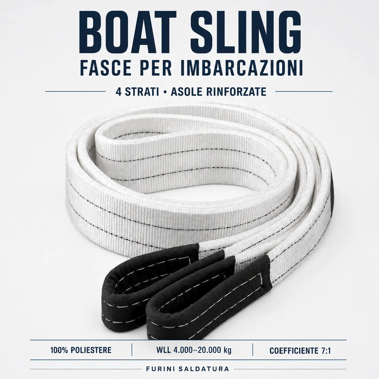 Boat Sling fascia di sollevamento per imbarcazioni a quattro strati
